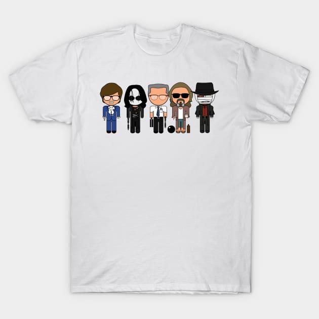 90s Cool Movie Icons 2 - "Vector-Eds" T-Shirt by TwistedKoala